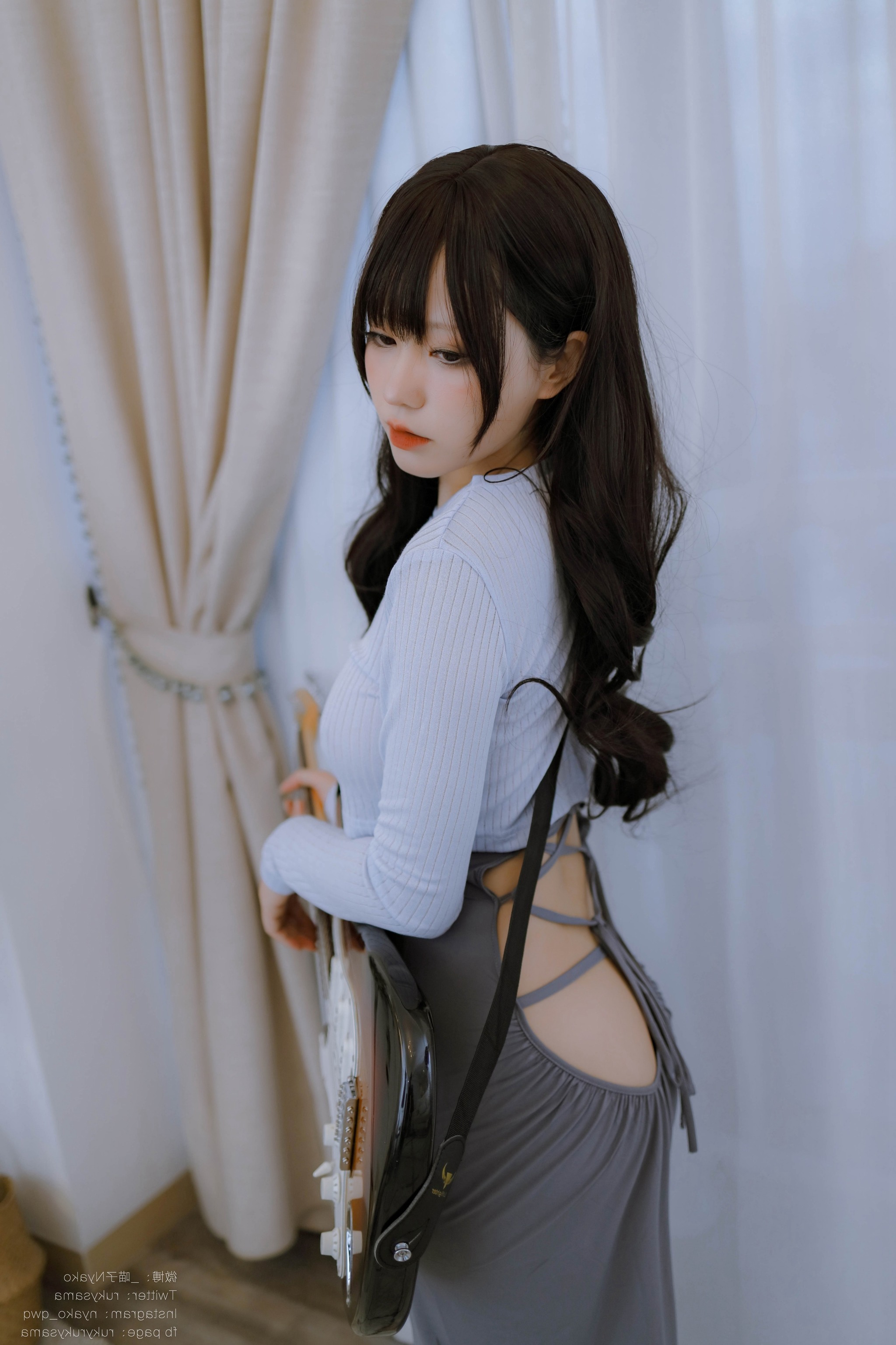 Nyako喵子 - NO.077 吉他妹妹 连衣裙[71P1V]-XikXak
